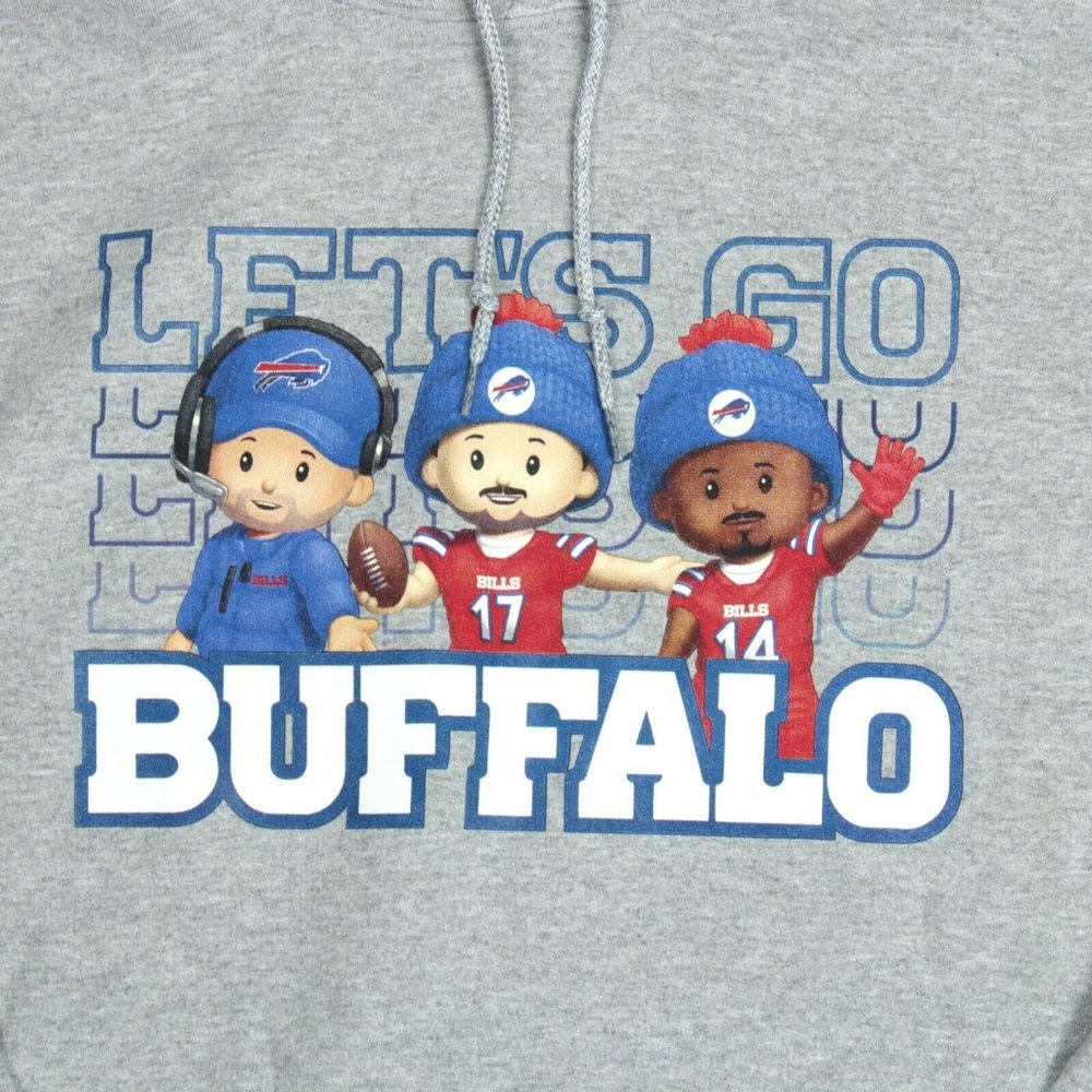 Buffalo Bills Fisher Price Little People Allen Diggs McDermott Hoodie Pick Size - Picture 2 of 7